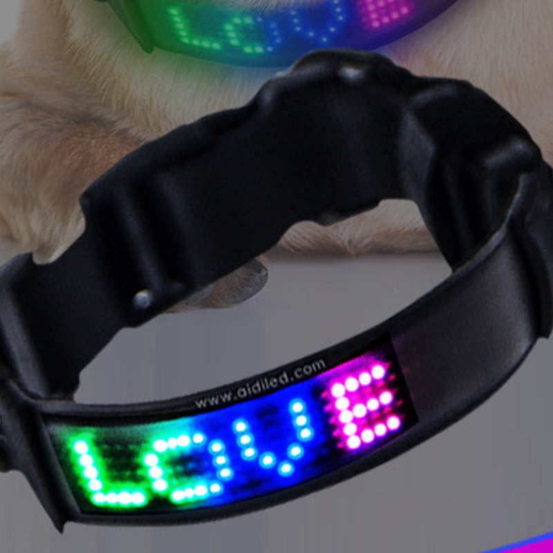 LED Bluetooth USB Charging Pet Collar - Pet Store