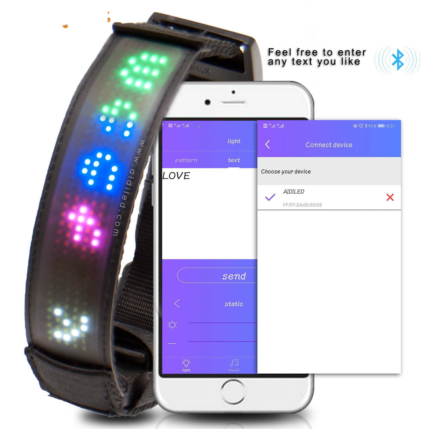 LED Bluetooth USB Charging Pet Collar - Pet Store