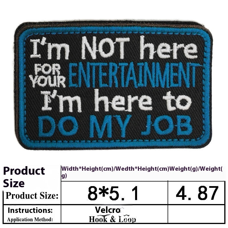 Pet Dog Accessories Embroidered Velcro New Pet Clothing Decorative Sticker Computer Embroidery Chapter - Pet Store