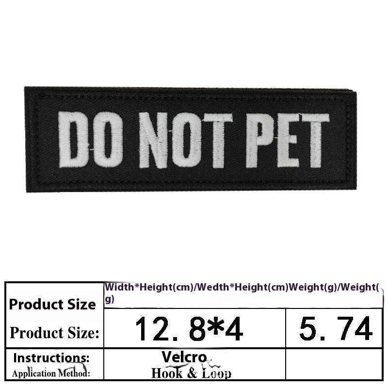 Pet Dog Accessories Embroidered Velcro New Pet Clothing Decorative Sticker Computer Embroidery Chapter - Pet Store