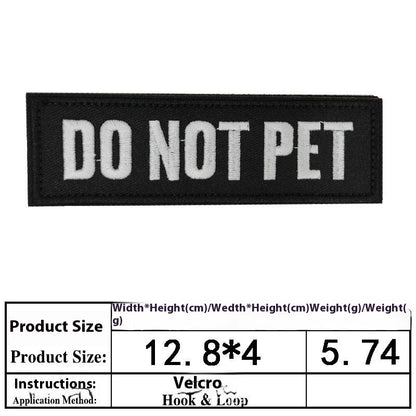 Pet Dog Accessories Embroidered Velcro New Pet Clothing Decorative Sticker Computer Embroidery Chapter - Pet Store