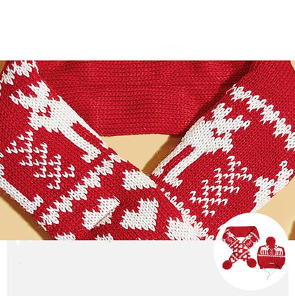 Pet Cat Dog Knitting Christmas Scarf Accessories - Pet Store