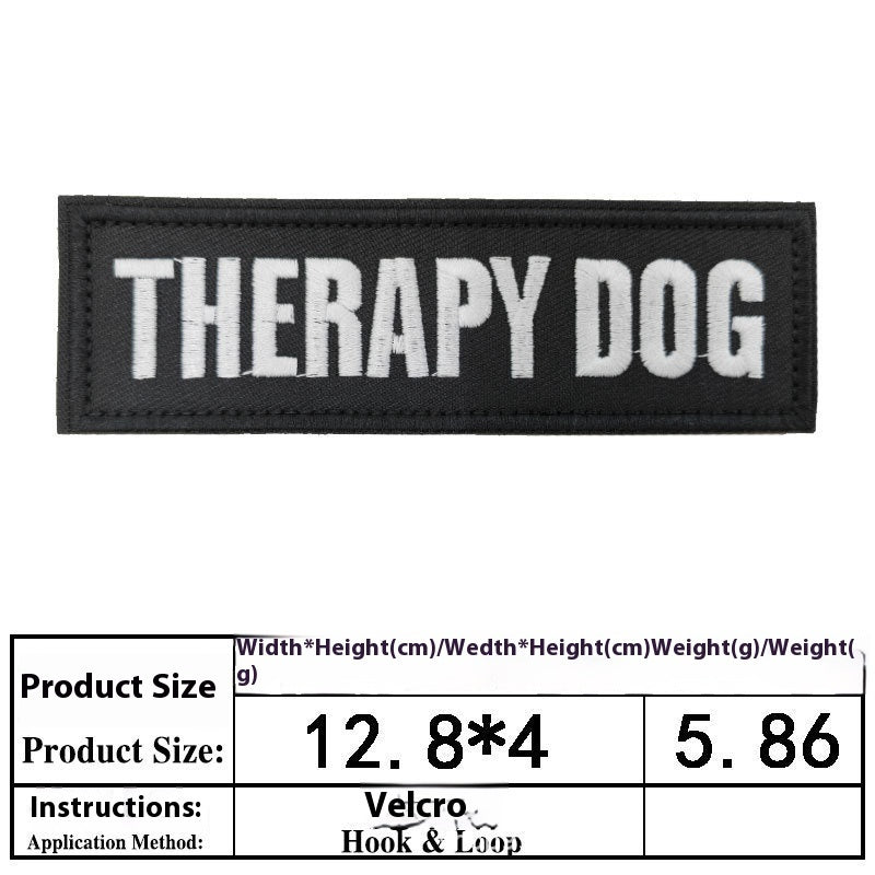 Pet Dog Accessories Embroidered Velcro New Pet Clothing Decorative Sticker Computer Embroidery Chapter - Pet Store